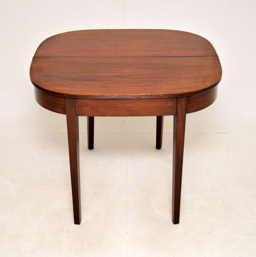 fig 1. Antique George III Mahogany Card Table