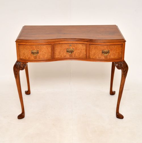 fig 1. Antique Queen Anne Style Walnut Side Table