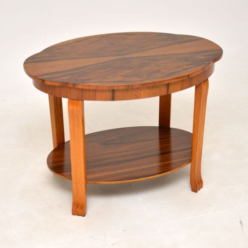 Art Deco Figured Walnut Coffee Table