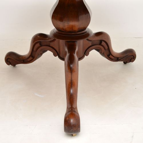 fig 1. Antique Victorian Mahogany Tilt Top Dining Table