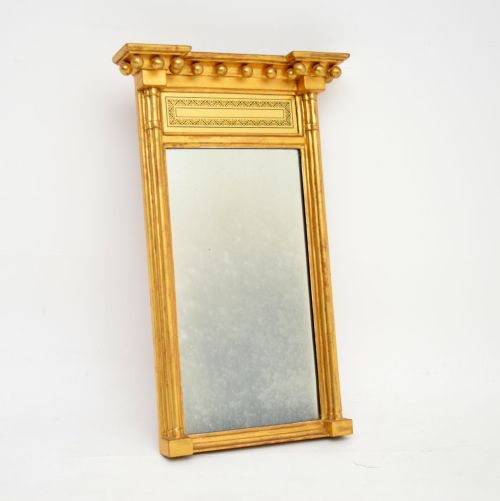 Antique Georgian Period Gilt Wood Mirror