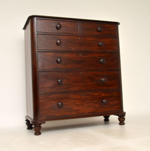Large Antique William IV Mahogany Chest of Drawers