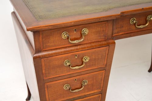 fig 2. Antique Edwardian Inlaid Mahogany Desk