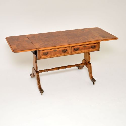 fig 1. Antique Burr Walnut Sofa Table