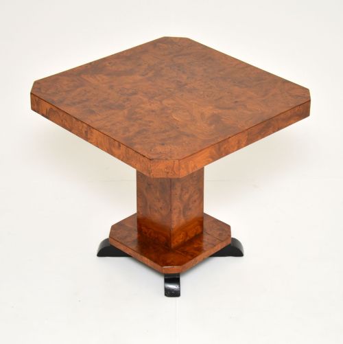 1930'S Art Deco Burr Elm Occasional Table