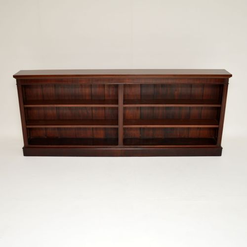 fig 1. Antique Victorian Mahogany Open Bookcase