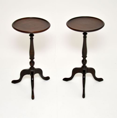 Pair of Antique Mahogany Wine Tables