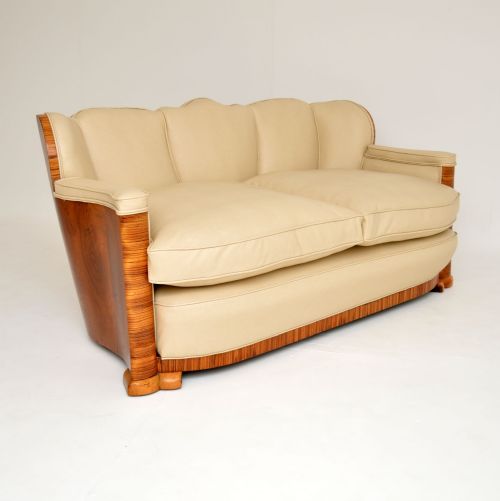 fig 1. 1930's Art Deco Cloud Back Three Piece Armchairs & Sofa by Epstein