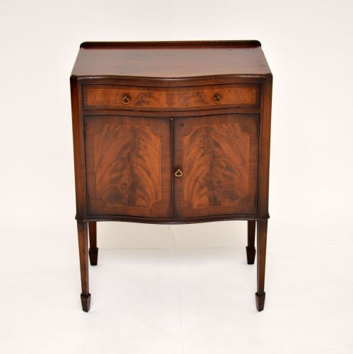 fig 1. Antique Edwardian Inlaid Mahogany Cabinet