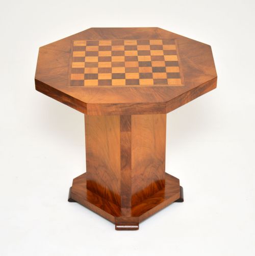 1930'S Vintage Art Deco Chess Table