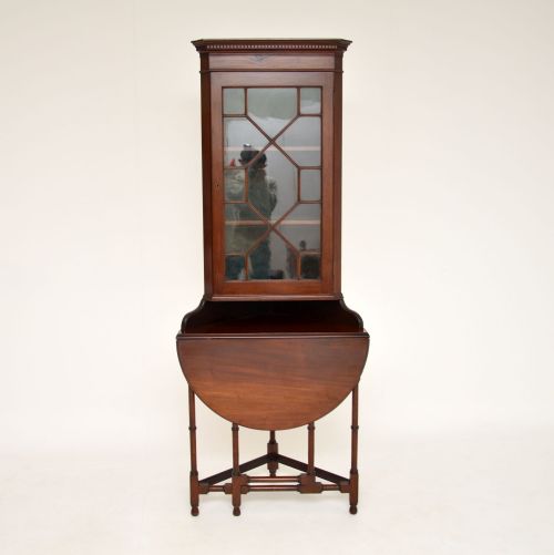 fig 2. Antique Edwardian Mahogany Corner Cabinet