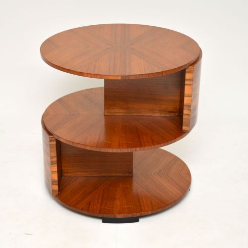 1930'S Art Deco Walnut Occasional Table