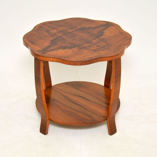 1930'S Art Deco Figured Walnut Occasional / Coffee Table