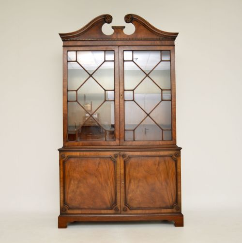 Antique Georgian Style Mahogany Bookcase