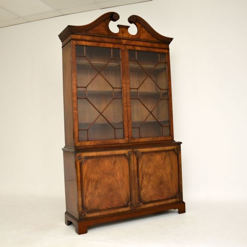 fig 1. Antique Georgian Style Mahogany Bookcase