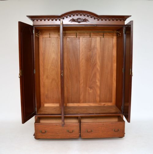 fig 1. Antique Victorian Mahogany Wardrobe by James Shoolbred