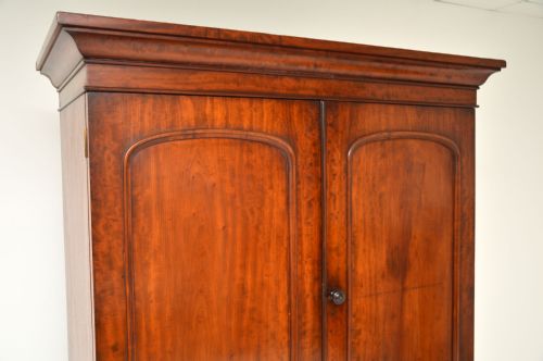 fig 2. Antique Victorian Mahogany Linen Press by Heal & Son