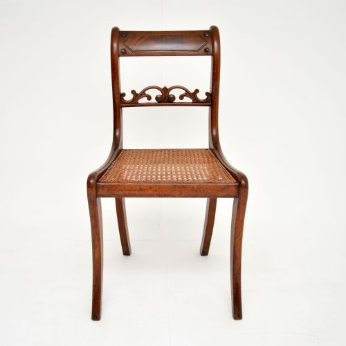fig 2. Set of 6 Antique Regency Period Mahogany Dining Chairs