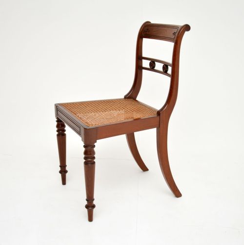 fig 3. Set of 6 Antique Regency Period Mahogany Dining Chairs