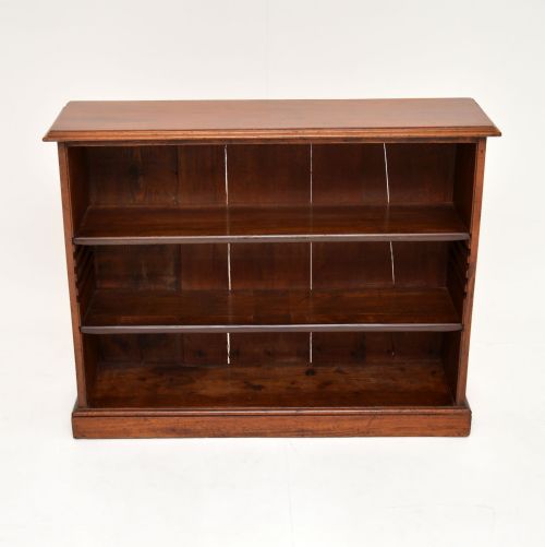 fig 1. Antique Georgian Mahogany Open Bookcase