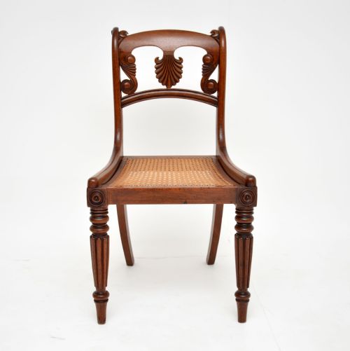 fig 1. Set of 4 Antique Mahogany William IV Dining Chairs