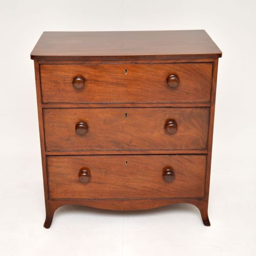 fig 1. Antique Georgian Mahogany Chest of Drawers
