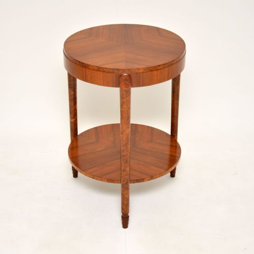 1930'S Art Deco Walnut Occasional Side Table