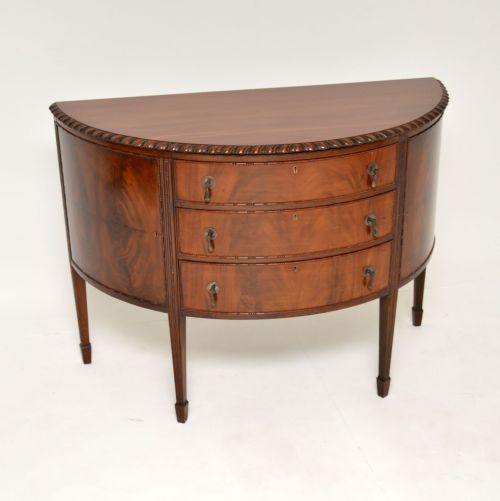 fig 1. Antique Edwardian Mahogany Bow Front Cabinet