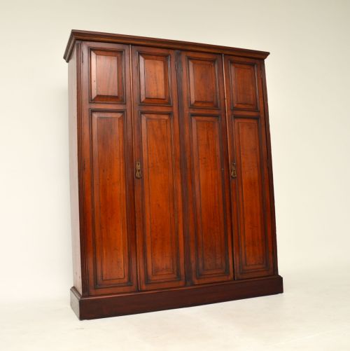 Antique Victorian Mahogany Locker Cabinet
