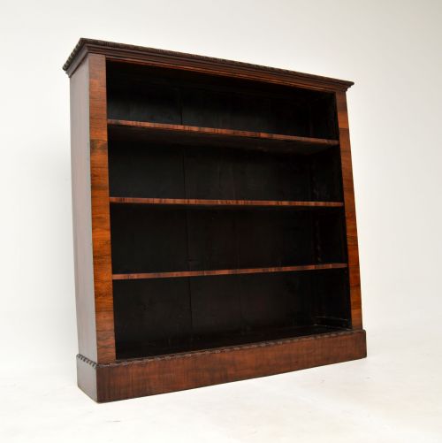 Antique William IV Rosewood Open Bookcase