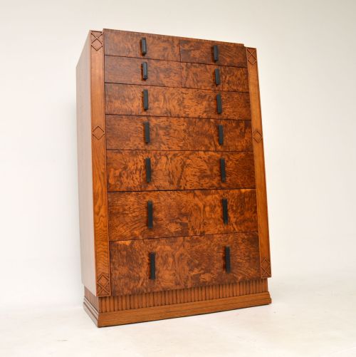 1930'S Art Deco Pollard Oak Chest of Drawers