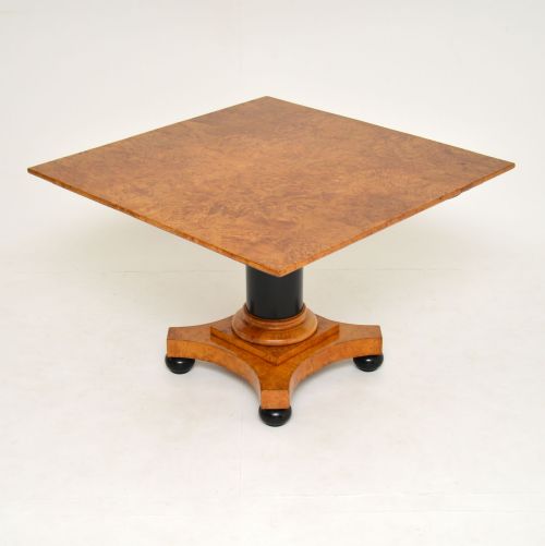 fig 1. Antique Swedish Biedermeier Birch & Ebony Coffee Table