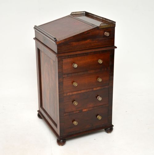 Antique Irish William IV Period Davenport in Rosewood