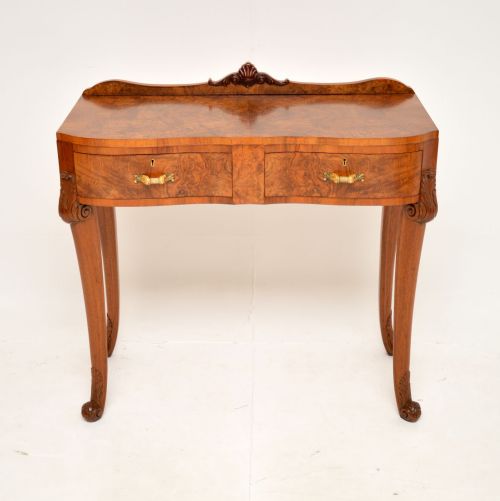 fig 1. Antique Burr Walnut Console / Server Table