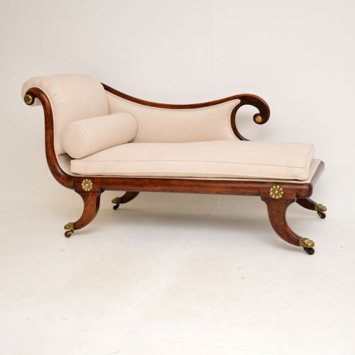 Antique Regency Period Chaise Longue
