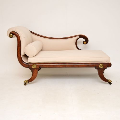 fig 1. Antique Regency Period Chaise Longue