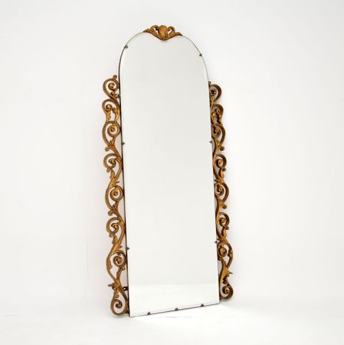 Antique French Decorative Gilt Mirror