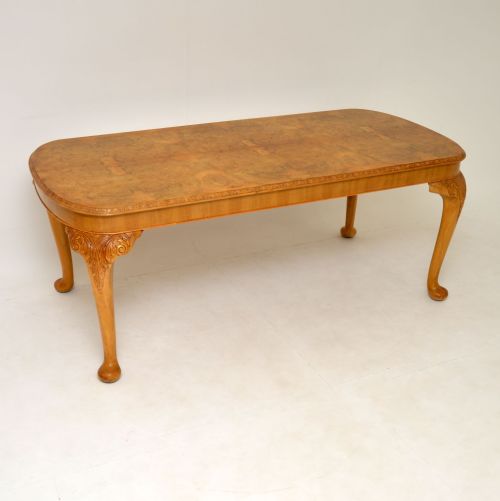 fig 2. Antique Burr Walnut Dining Table & Chairs by Epstein