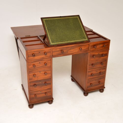 Antique Victorian Mahogany Architects Desk