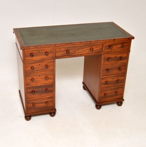 fig 1. Antique Victorian Mahogany Architects Desk