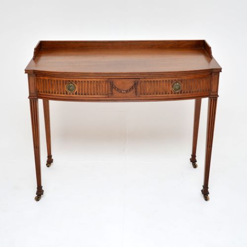 fig 1. Antique Edwardian Mahogany Writing Table