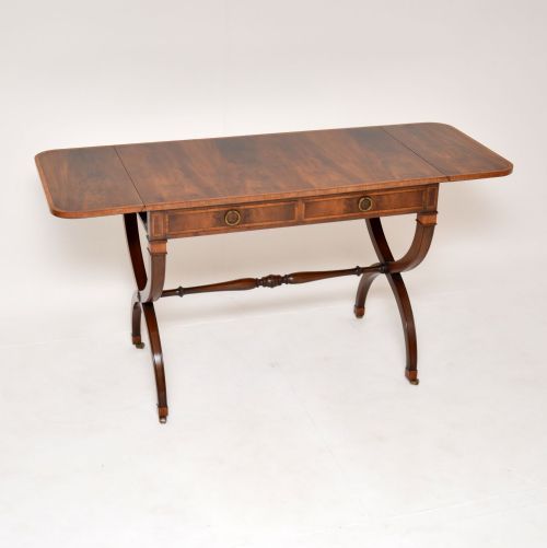 fig 1. Antique Inlaid Mahogany Sofa Table