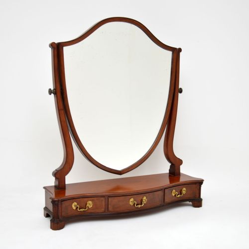 Antique Georgian Mahogany Dressing Mirror
