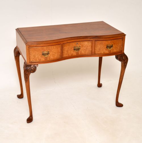 Antique Queen Anne Style Walnut Side Table
