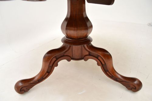 fig 1. Antique Victorian Mahogany Tilt Top Dining Table