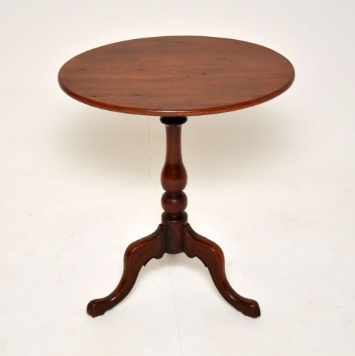 Antique Georgian Mahogany Tripod Side Table