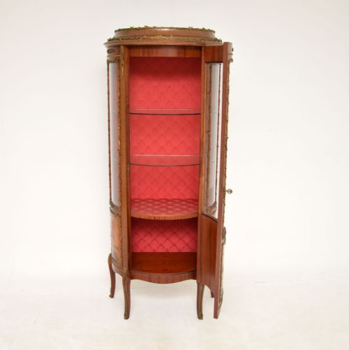 fig 1. Antique French Style Ormolu Mounted Display Cabinet