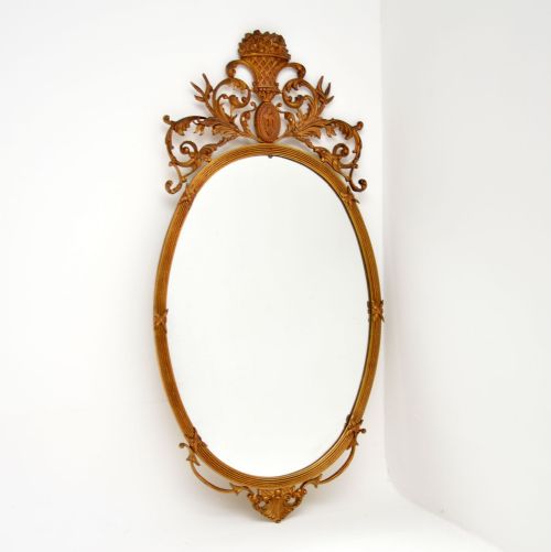 Antique French Gilt Brass Mirror