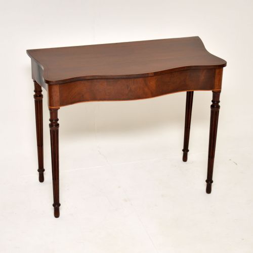 Antique Georgian Period Mahogany Console Side Table
