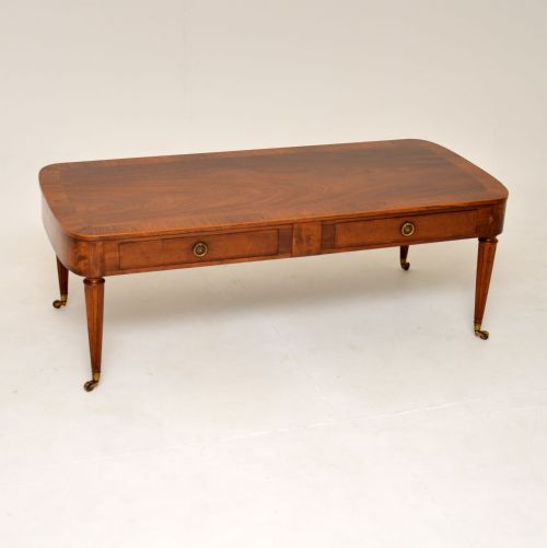Antique Georgian Style Mahogany Coffee Table